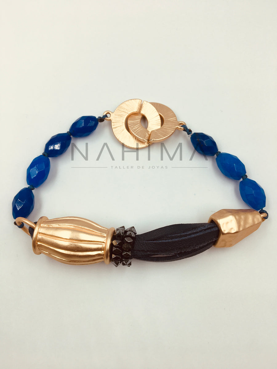 Pulsera Tiras de Piel